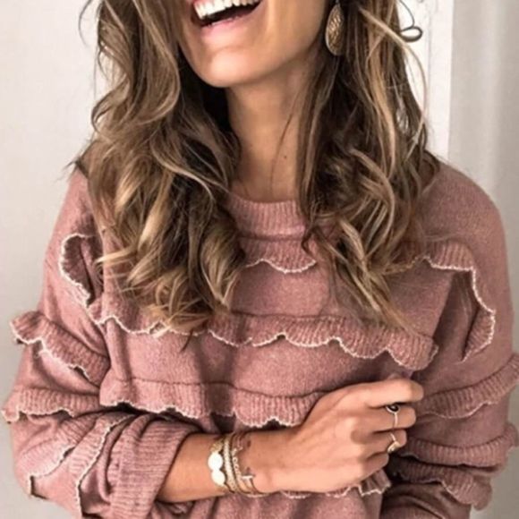 Cascade Ruffle Sweater - Picture 2 of 5